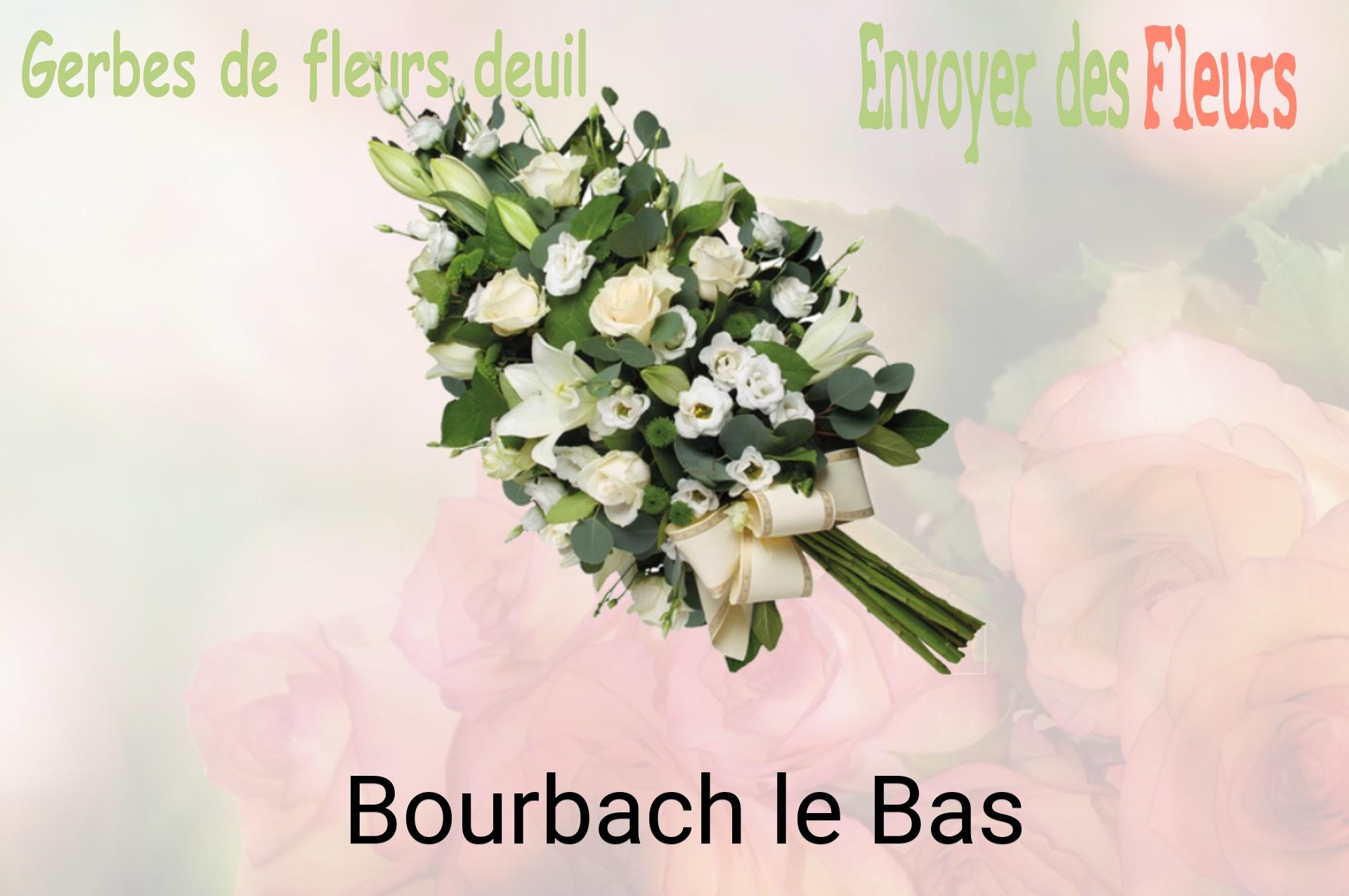 Gerbe de fleurs de deuil livrée à Bourbach-le-Bas